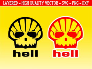 hell shell logo parody svg