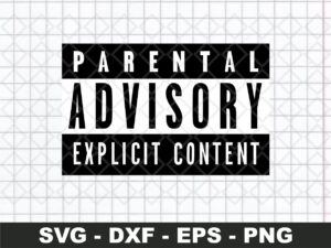 parental advisory SVG