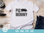 pig mommy Shirt Design SVG