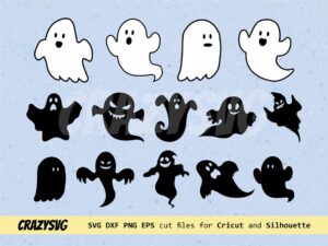 silhouette ghost svg bundle