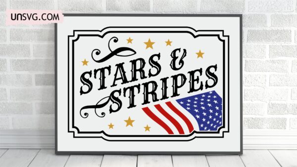 stars and stripes svg png printable