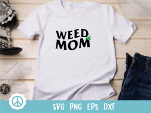 weed mom svg marijuana moms clipart design