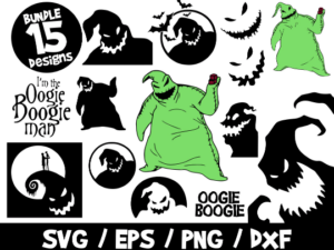 Oogie Boogie SVG Bundle, Halloween SVG, Nightmare Before Christmas Vector, I'm The Oogie Boogie Cricut, Cut File, Oogie Boogie Man