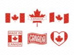 Canada Flag SVG Canadian Maple Canada Day Vector PNG EPS DXF
