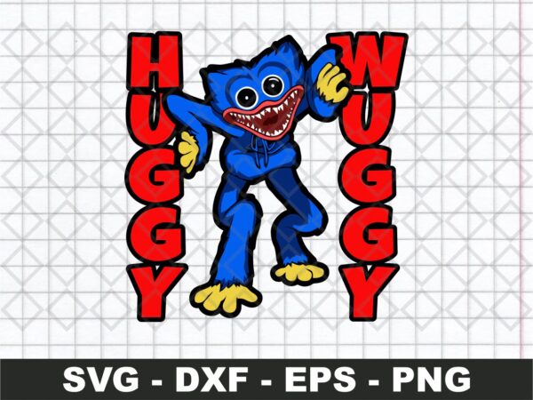 Huggy Wuggy SVG PNG EPS Cut Digital File