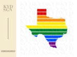 Rainbow TX, Gay Pride SVG, Rainbow Pride LGBTQA PNG