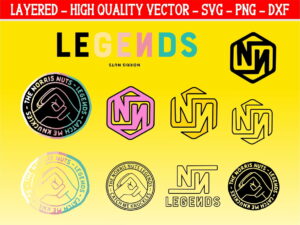 The Norris Nuts Legends Catch Me Knuckles Logo Vector SVG