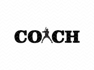 baseball coach svg cricut silhouette cameo digital download