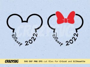 family trip 2022 svg cricut couple mouse