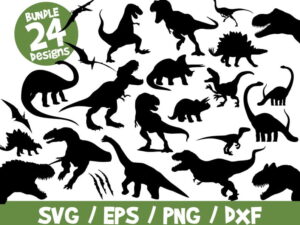 Dinosaurs SVG Bundle, Dinosaurs Bundle SVG, Dinosaur Cricut, Dinosaur Silhouette, Dinosaur Cut File, Dinosaur Birthday, Silhouette, T-Rex