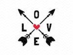 love with arrows svg