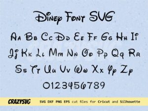 mouse font alphabet svg cartoon vector
