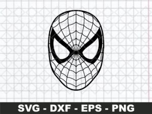 spiderman outline SVG vector