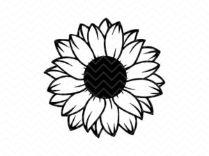 sunflower outline svg file