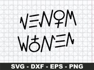 venom women tattoo SVG PNG EPS Vector EPS