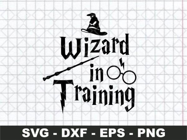 wizard in training harry potter svg digital cut files