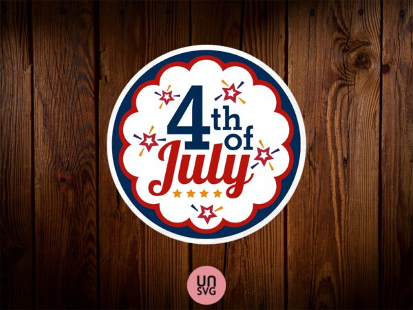 4th of july sign svg