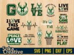 Basket Milwaukee Bucks SVG Logo PNG Transparent NBA Team Vector Bucks Cricut Cutting