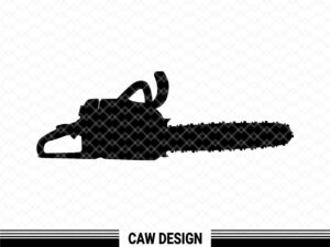 Chainsaw Silhouette SVG Vector Illustration file