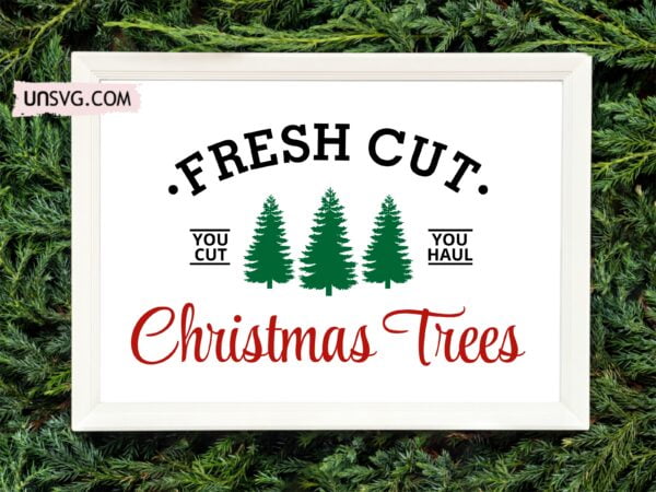 Christmas Trees SVG Cut Files Cricut Home Decor Design