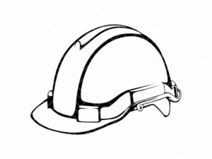 Construction Helmet Clipart with SVG Cut Files, PNG, DXF and EPS file