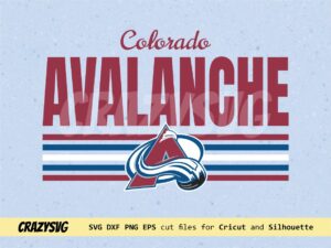 Download NHL Colorado Avalanche Shirt Design Vector SVG Cut Files