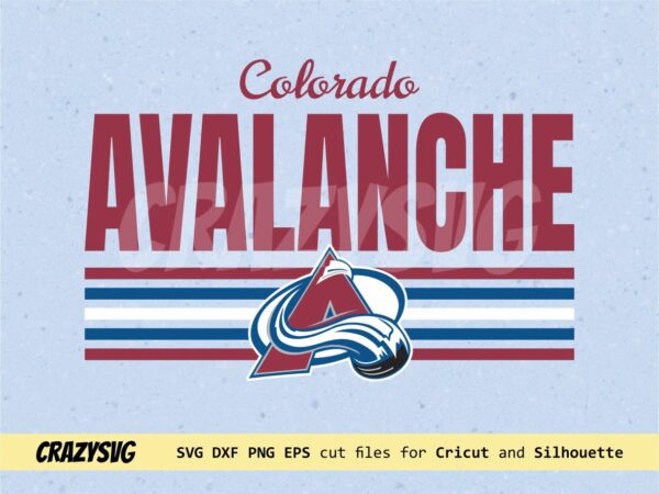 Download NHL Colorado Avalanche Shirt Design Vector SVG Cut Files