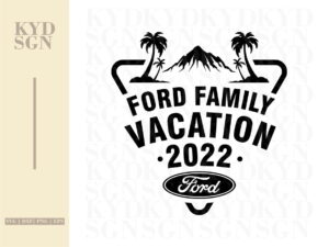 Ford Family Vacation 2022 SVG file