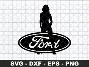 Ford Girl SVG Decals Ford logo DXF PNG Vector file