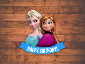 Happy Birthday Frozen Printable PNG High Quality