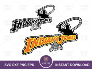 Indiana Jones SVG Layered PNG DXF and EPS Vector