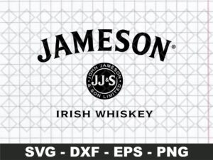 Jameson SVG Irish Whiskey Vector, DXF & PNG file