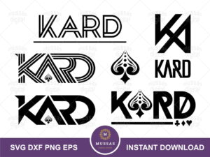 KARD SVG Logo Kpop Cut File Vector