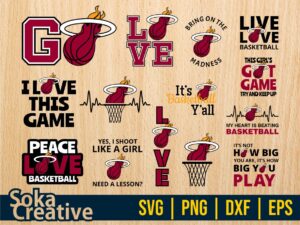 Miami Heat SVG Logo PNG Transparent NBA Team Vector Miami