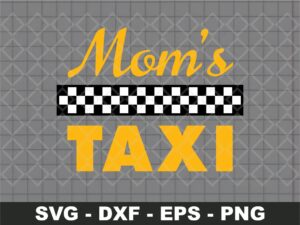 Moms Taxi SVG Sticker Decal Funny