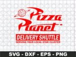 Pizza Planet Delivery Shuttle SVG FILE