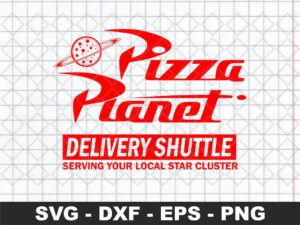 Pizza Planet Delivery Shuttle SVG FILE