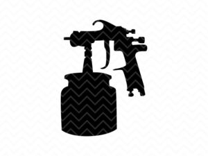 Spray Paint Gun SVG Painting Tool Vector Silhouette PNG file