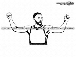 Steph curry svg basketball player vector file