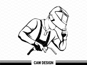 Welding Worker SVG file