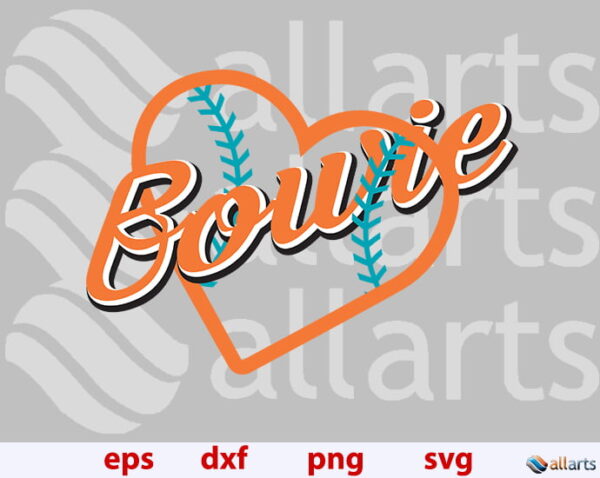banner ALLARTS bowie baysox Vectorency Baseball Bowie BaySox heart SVG, Bowie baseball heart svg, Bowie heart png, sublimation file, cut American baseball heart file to cut, Bowie heart silhouette, instant download.