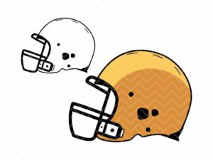 football helmet svg clipart and vector image