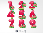 water coco melon number png