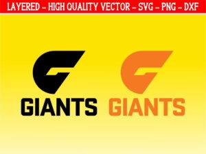 AFL Team GWS Giants Logo SVG