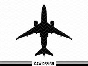 Airplane Vector Silhouette Air Plane SVG Easy Cut Instant Download