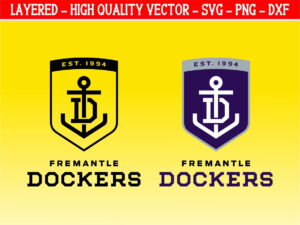 Australian Football League Team Fremantle Logo SVG Cut File Cricut