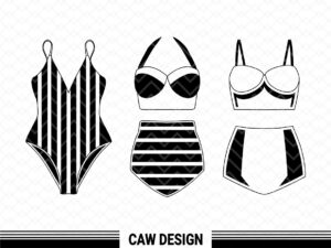 Bathing Suits Summer SVG Swimming Vector Clipart file