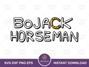 BoJack Horseman Logo SVG Cut File vector
