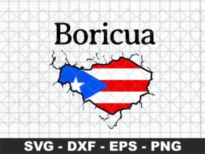 Boricua svg Puerto Rico Pride Cut Files VECTOR