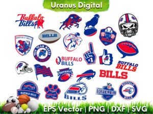 Clip Art Buffalo Bills Logo Bundle SVG PNG EPS